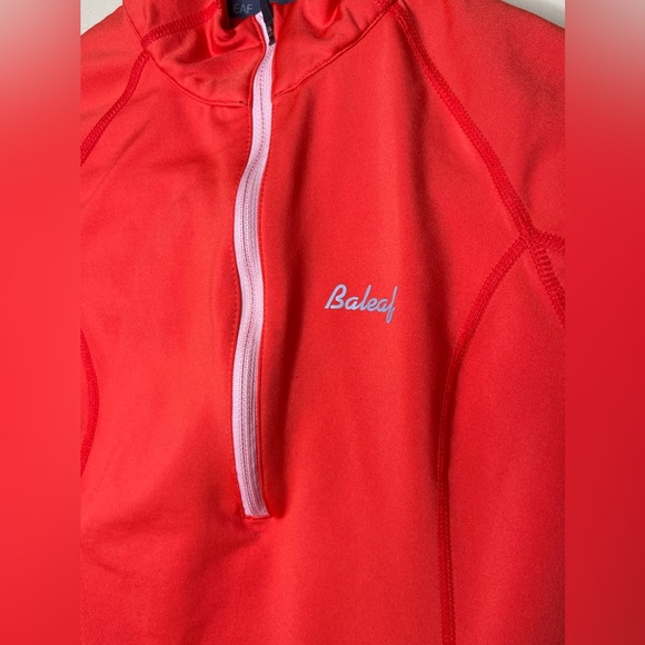 BALEAF: Thermal Fleece Half Zip Thumbholes Long Sleeve Running Pullover, XS - Picture 12 of 12